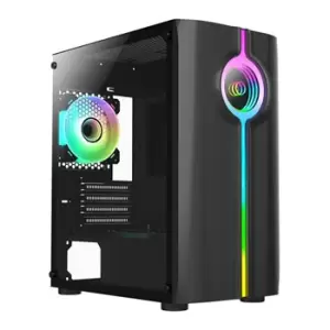 Image of CiT Quake Micro-ATX Black PC Gaming Case