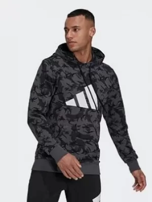 Image of adidas Sportswear Future Icons Camo Graphic Hoodie, Multi, Size XS, Men