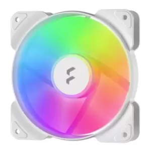 Image of Fractal Design Aspect 12 12cm RGB PWM Case Fan Rifle Bearing Supports Chaining Aerodynamic Stator Struts 500-2000 RPM White Frame