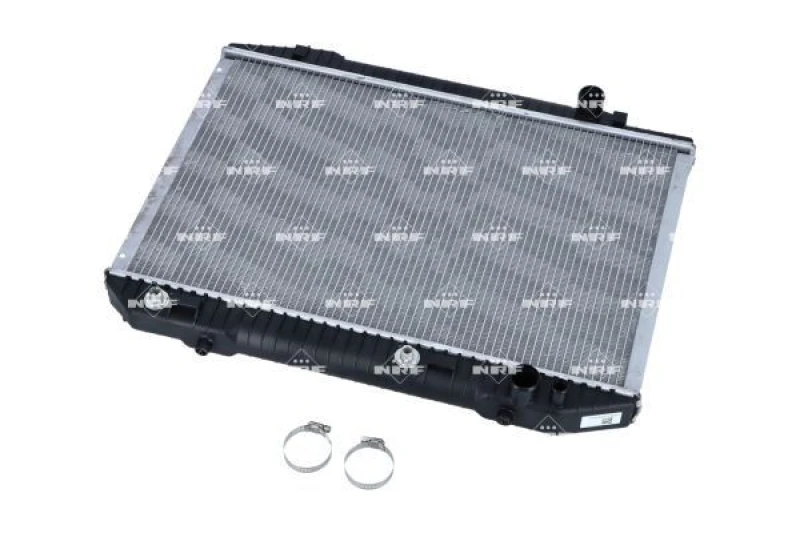 Image of NRF 58131 Engine radiator EASY FIT Brazed cooling fins, Aluminium, with mounting parts Aluminium Radiator,engine cooling (470)