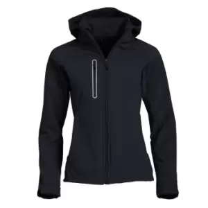 Image of Clique Womens/Ladies Milford Soft Shell Jacket (XL) (Black)
