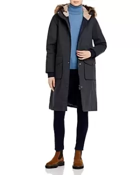 Image of Barbour Leathes Faux Fur Hooded Parka