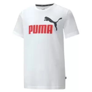 Puma Essential Logo 2 T Shirt Child Boys - White