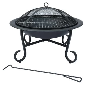 image of Charles Bentley Round Fire Pit