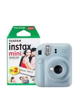 image of Fujifilm Instax Mini 12 Instant Camera With 20 Shot Film Pack - Pastel Blue