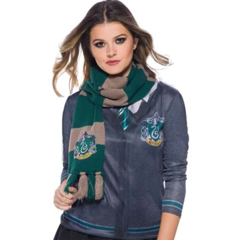 Image of Harry Potter Deluxe Slytherin Scarf Green unisex
