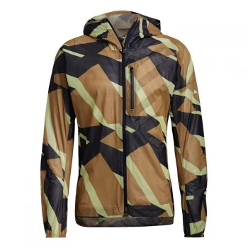 image of adidas Terrex Agravic Graphic 2.5 Layer Rain Jacket Mens - Mesa