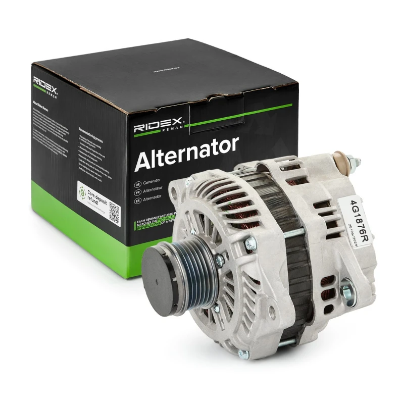 Image of RIDEX REMAN 4G1876R Generator Alternator Charging Current: 120A, Voltage: 12V Alternator (4)