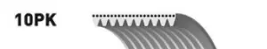 Image of Banded V-Belt Extra Service MICRO-V Multi-Ribbed Belt Gates 10PK1715ES