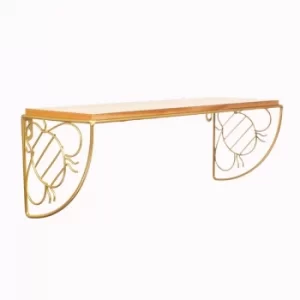 Image of Sass & Belle Gold Bee Bracket Shelf