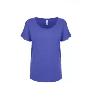 Image of Next Level Womens/Ladies Tri-Blend Dolman T-Shirt (XXL) (Vintage Royal Blue)