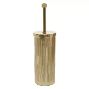 image of Interiors By Ph Aluminium Toilet Brush Gold Finish