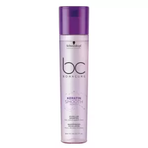 image of Schwarzkopf Professional Bonacure Keratin Smooth Perfect Micellar Shampoo 250ml