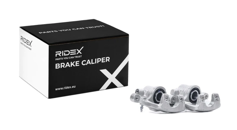 Image of RIDEX 78B1797 Brake caliper Rear Axle, without holding frame Cast Iron Brake Caliper (78)