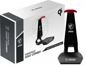 image of MSI Immerse HS01 Combo Gaming Headset Stand & Wireless Charger