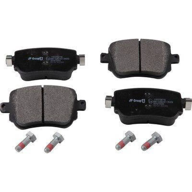 Image of JP GROUP 1163708710 Brake pad set JP Rear Axle, not prepared for wear warning indicator Brake Pad Set,disc brake (402)
