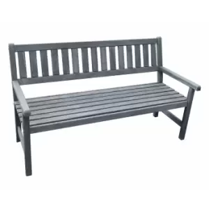 image of Promex Grey Johanna Seater Garden Bench