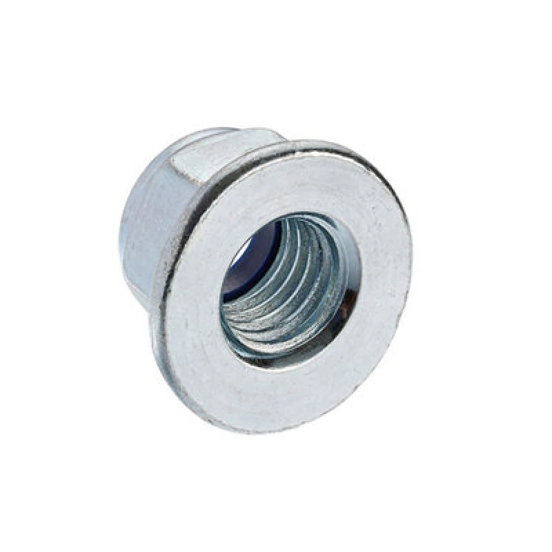 Image of Unifix Class 8 Nylon Insert Flange Nuts Din 6926 Bzp - M8 X 1.25