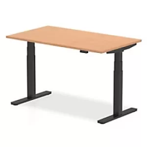 Image of Dynamic Ergonomic Desk Impulse HAS148BOAK Corner Desk MFC 1400 mm x 800 mm x 730 mm Walnut, White