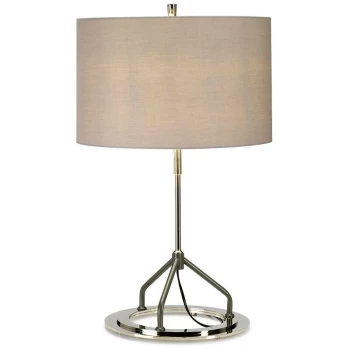 image of Elstead Vicenza - Table Lamp - White Polished Nickel, E27