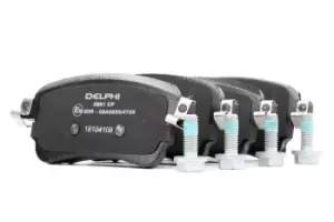 Image of DELPHI Brake pad set OPEL,PEUGEOT,TOYOTA LP3261 1617936880,1617936880,1617936880 SU001A6136,SU001B3807,1617936880