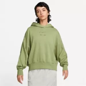 image of Nike Air Womens Fleece Hoodie - Green