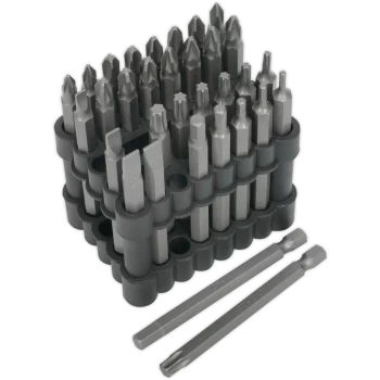 image of Sealey 32 Piece Extra Long Driver Bit Set