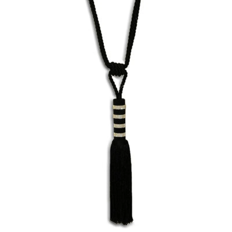 Image of Paoletti Paoletti Bellini Tie Back in Black One Size Unisex 5025532183774