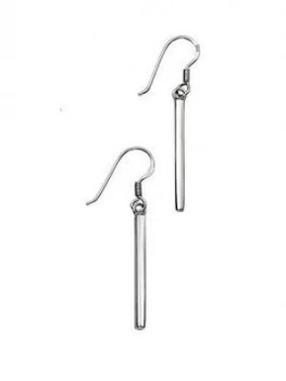 image of The Love Silver Collection Sterling Silver Bar Drop Earring