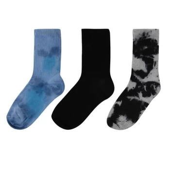 image of Fabric 3 Pack Tye Die Socks - Tie Dye