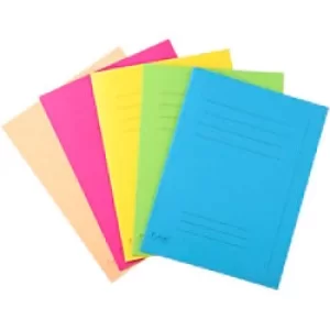 Image of Forever Square Cut Folders Printed, Assorted, 5 Packs of 50