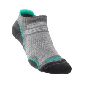 Image of Bridgedale HIKE Ultralight T2 Merino Performance Low Womens - Large Mid Grey / Surf