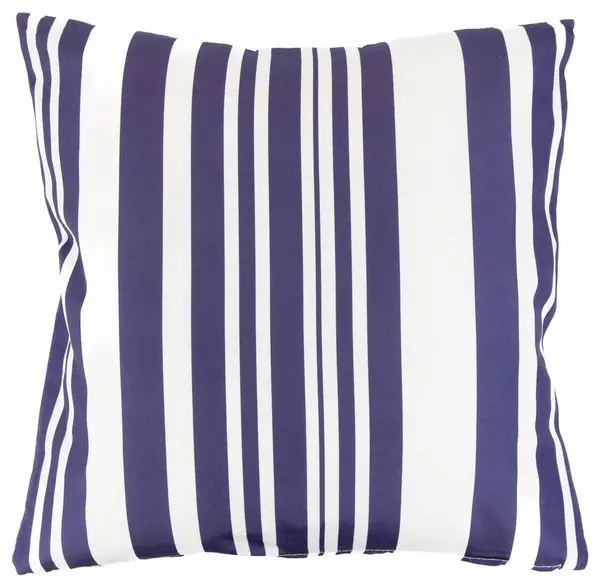 image of Streetwize Blue Stripes Outdoor Cushion - Pack of 4