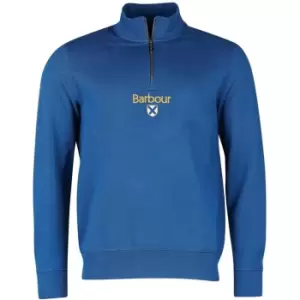 Image of Barbour Trinity Half Zip Sweatshirt - Blue