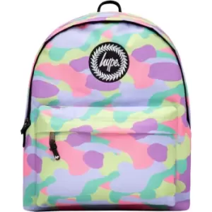 image of Candy Floss Camo Backpack (One Size) (Lilac/Pink/Yellow) - Hype