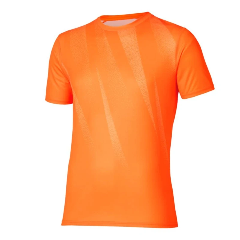 Image of Mizuno Core Graphic Short Sleeve Orange T-Shirt, Size S