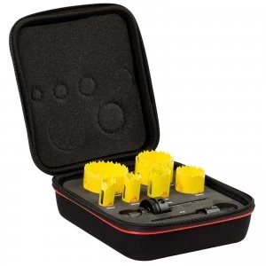 image of Starrett KDC07021 9 Piece Plumbers Hole Saw Set