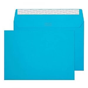 Image of Creative Bright Coloured Envelopes C5 Peel & Seal 162 x 229mm Plain 120 gsm Caribbean Blue Pack of 500