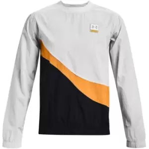 Image of Under Armour Armour Woven Crew Sweater Mens - Grey