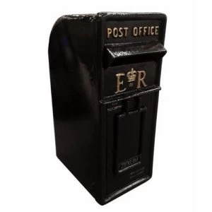 Image of Zexum Wall Mounted Traditional Black Letter Box Antique