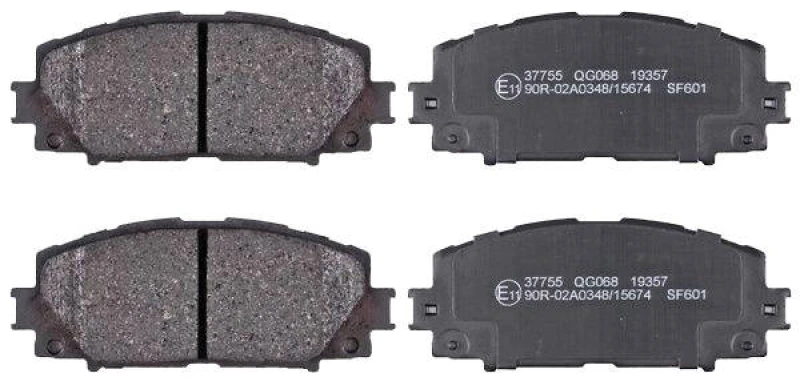 Image of A.B.S. 37755 Brake pad set without integrated wear sensor Brake Pad Set,disc brake (402)