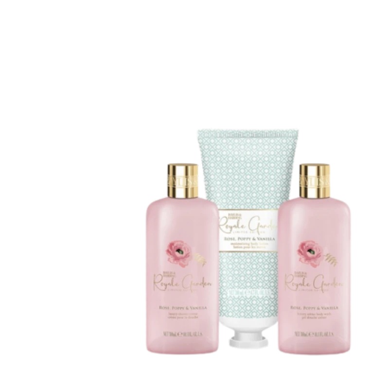 Image of Baylis & Harding Royale Garden Rose, Poppy & Vanilla Body Retreat Gift Set BH-502726