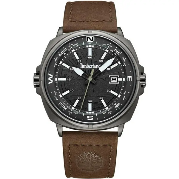 Timberland Mens Timberland Watch One Size Grey and Brown 40469290000