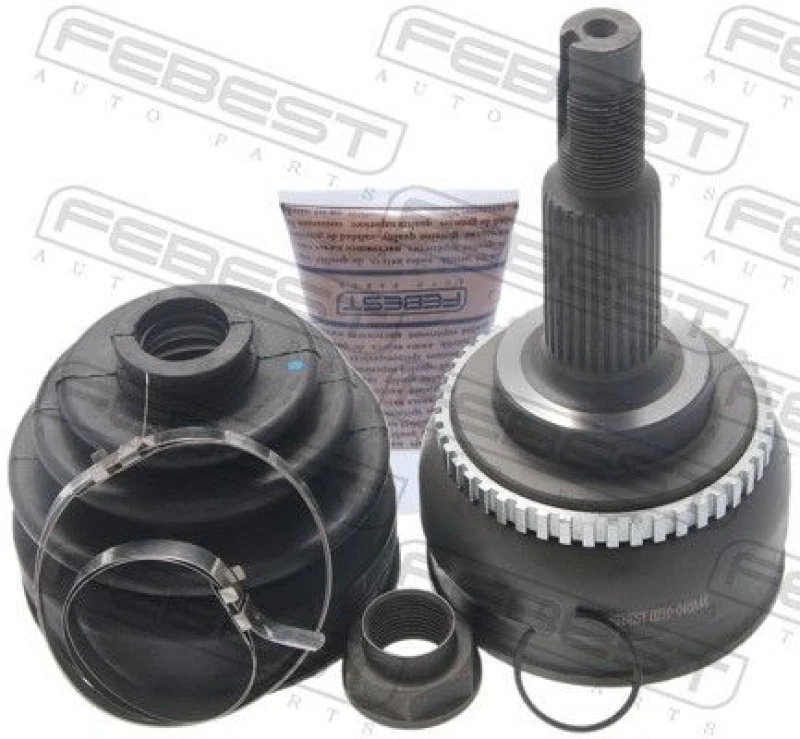 Image of FEBEST 0210-040A46 Joint, drive shaft Front Axle, with ABS sensor ring Joint,drive shaft (236)