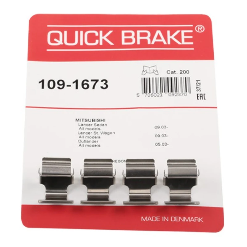 Image of QUICK BRAKE Brake pad fitting kit QUICK BRAKE 109-1673