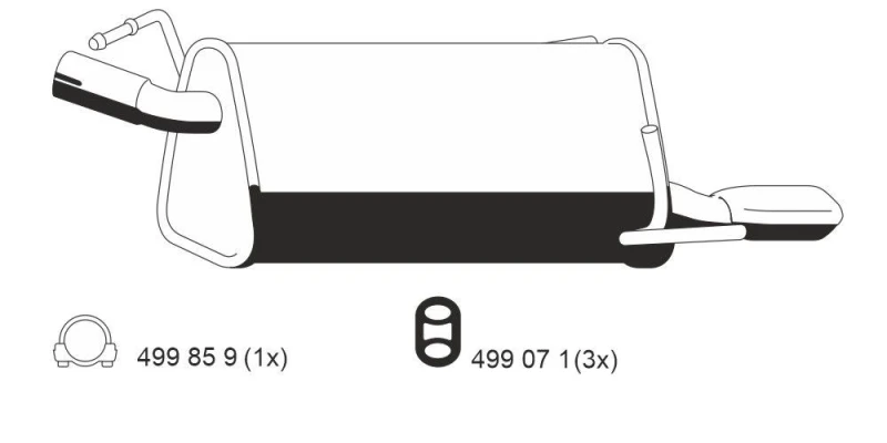 Image of Rear silencer ERNST 033268