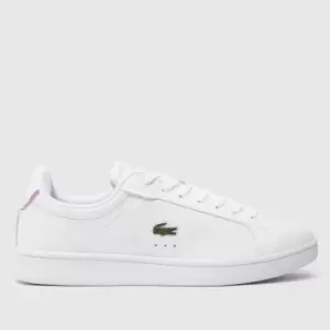 image of Lacoste White Carnaby Trainers