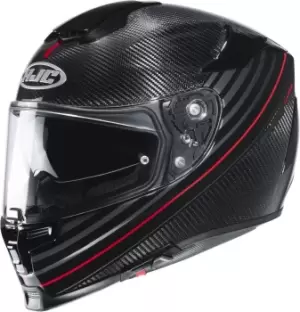 image of HJC RPHA 70 Artan Carbon, black-red Size M black-red, Size M