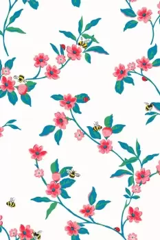 Image of 'Greenwich Flowers' Wallpaper