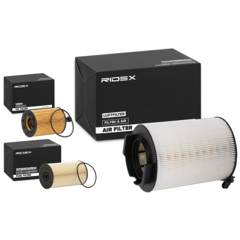 Image of RIDEX 4055F7511 Filter Set with gaskets/seals Filter Set (4055)